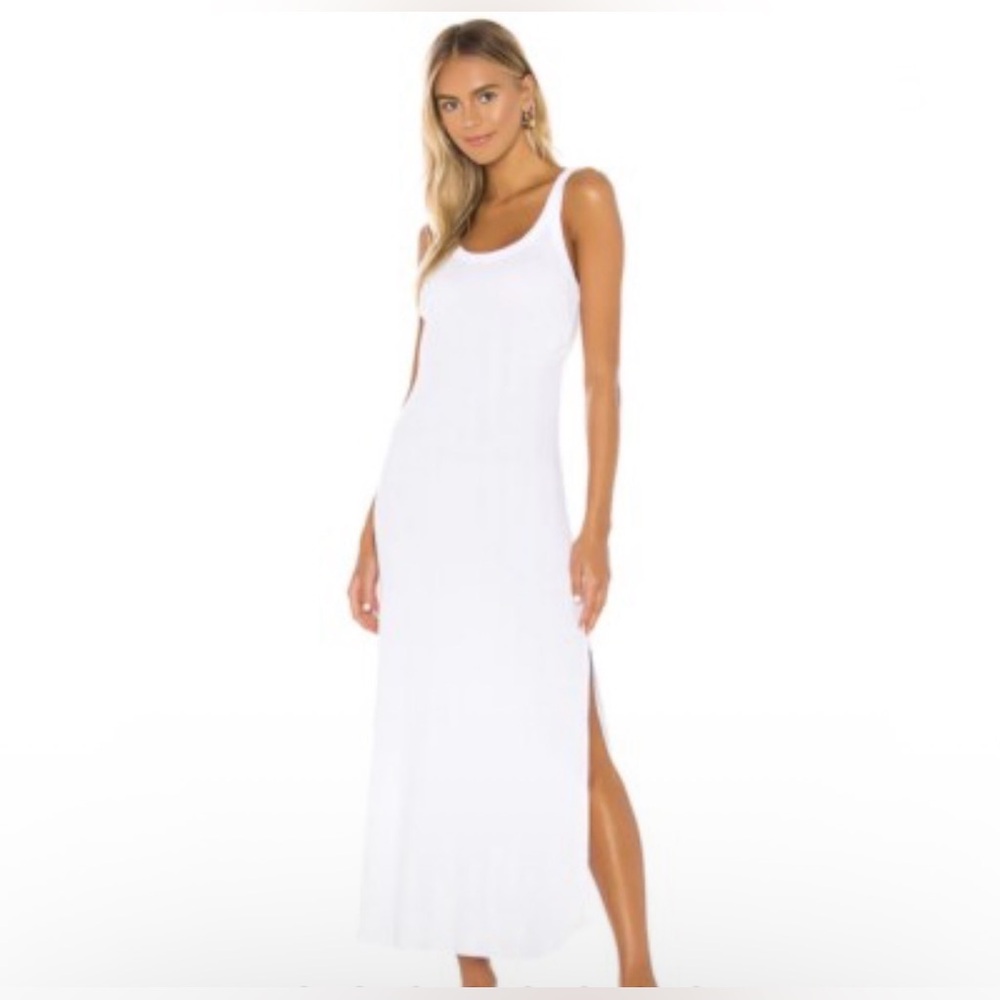 Vitamin A White Ribbed Tank Dress